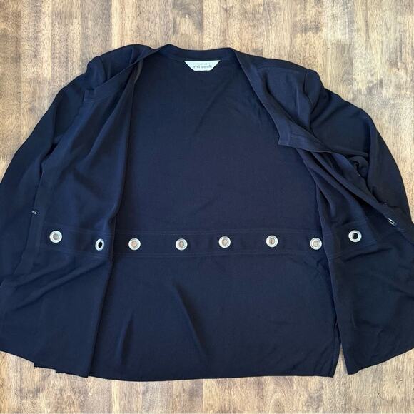 Exclusively Misook Women's Knit Cardigan Metal Grommet Detail Sweater Size Large - Picture 7 of 8